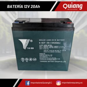 Batería para moto eléctrica 12V20Ah Tian Neng (unidad)