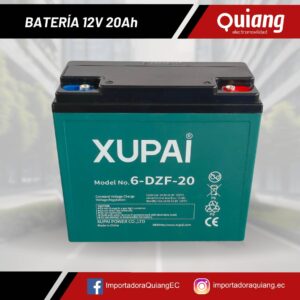Batería para moto eléctrica 12V20Ah XUPAI (Unidad)