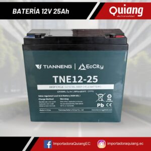 Batería para moto eléctrica 12V 25Ah Tianneng (Unidad)