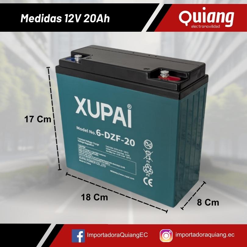 Tamaño de la batería de ácido plomo de 12V12Ah XUPAI