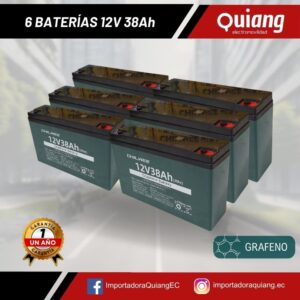Pack de 6 Baterías para Moto Eléctrica 72V 38Ah CHILWEE – Tecnología de Grafeno