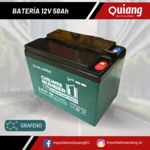 Batería de 58 amperios para moto eléctrica