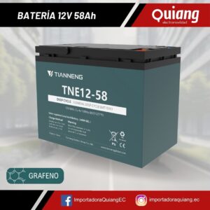 Batería 12V58Ah para moto eléctrica