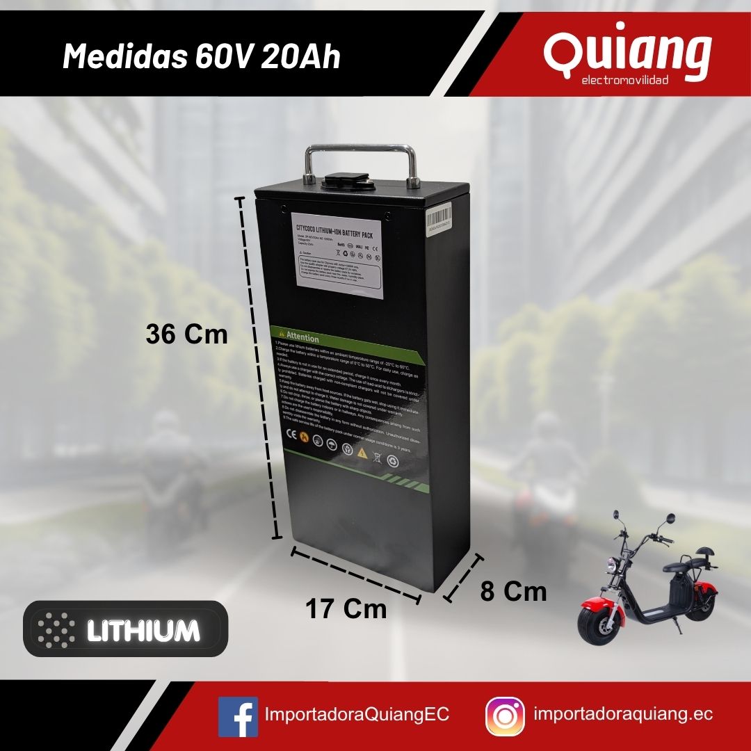 Batería de Litio 60V 20Ah – Tipo Piso - Imagen 2